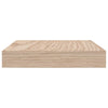 Flytende hyller 4 stk 60x23,5x4 cm konstruert tre
