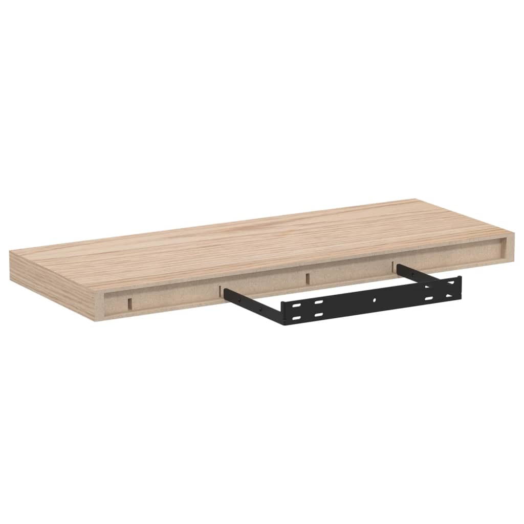 Flytende hyller 4 stk 60x23,5x4 cm konstruert tre