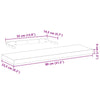 Flytende hyller 4 stk 80x23,5x4 cm konstruert tre