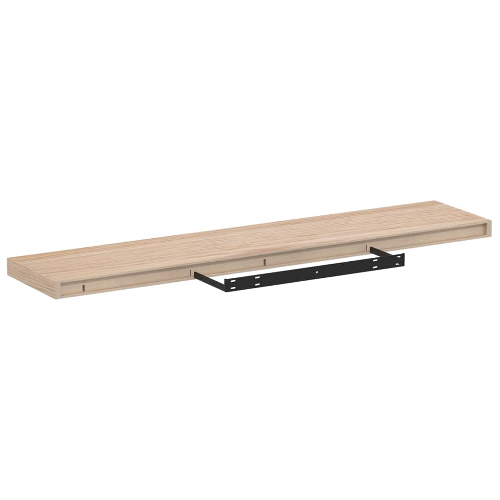 Flytende hyller 4 stk 110x23,5x4 cm konstruert tre