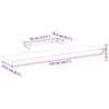 Flytende hyller 4 stk 110x23,5x4 cm konstruert tre