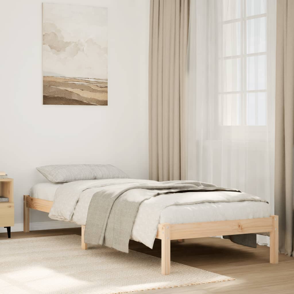 Ekstra lang sengeramme uten madrass 90x210 cm heltre furu