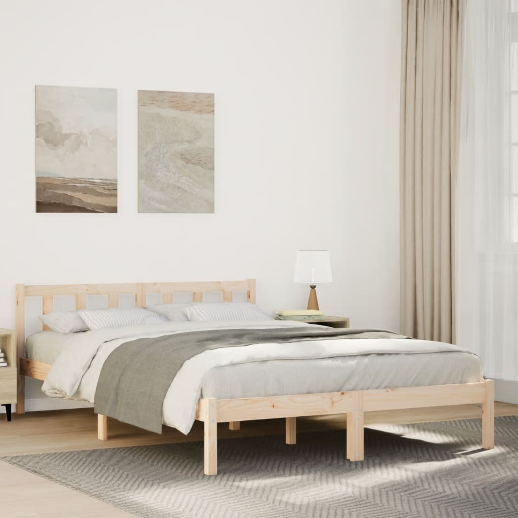 Ekstra lang sengeramme uten madrass 160x210 cm heltre furu