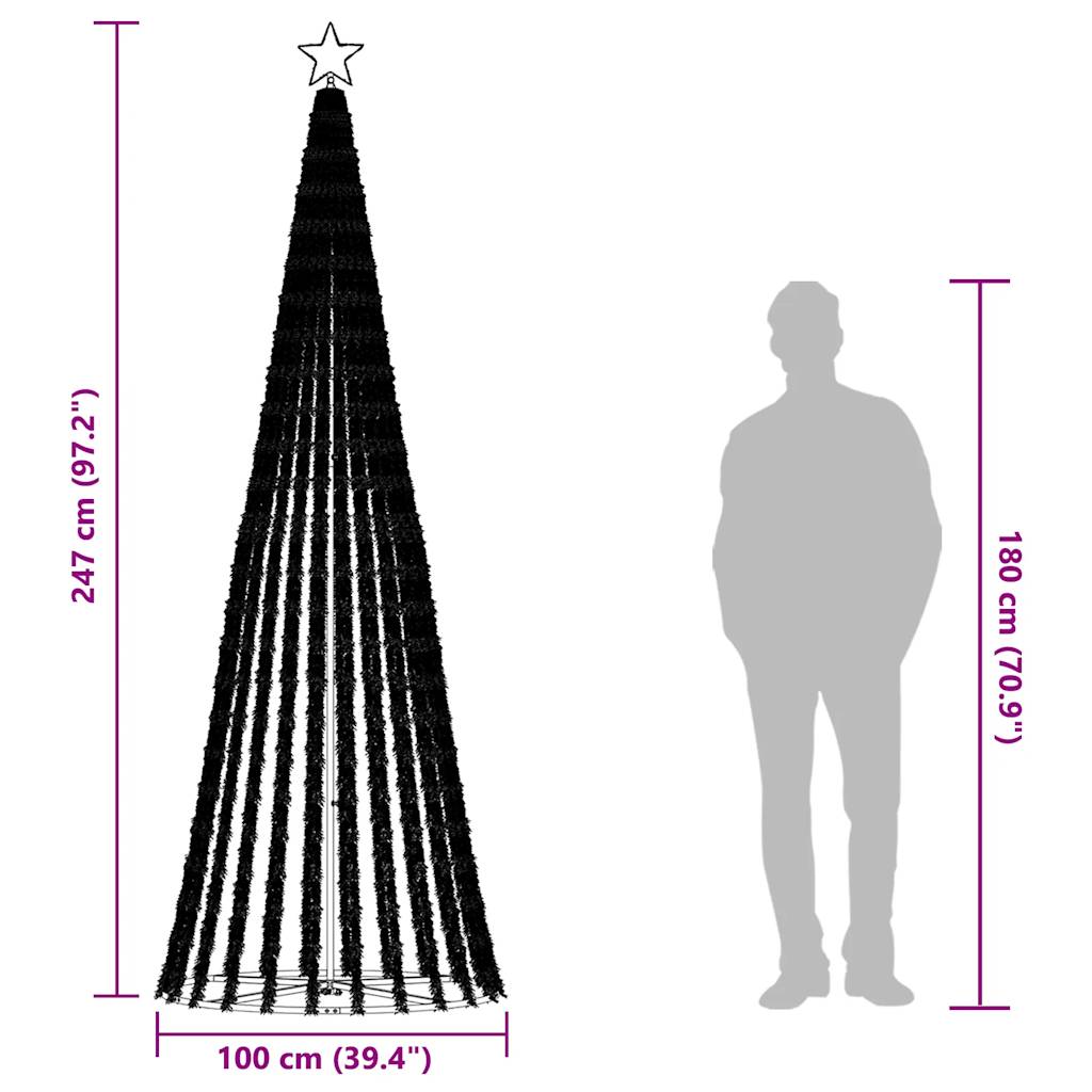 Juletre lyskjegle 475 LED kaldhvit 247 cm