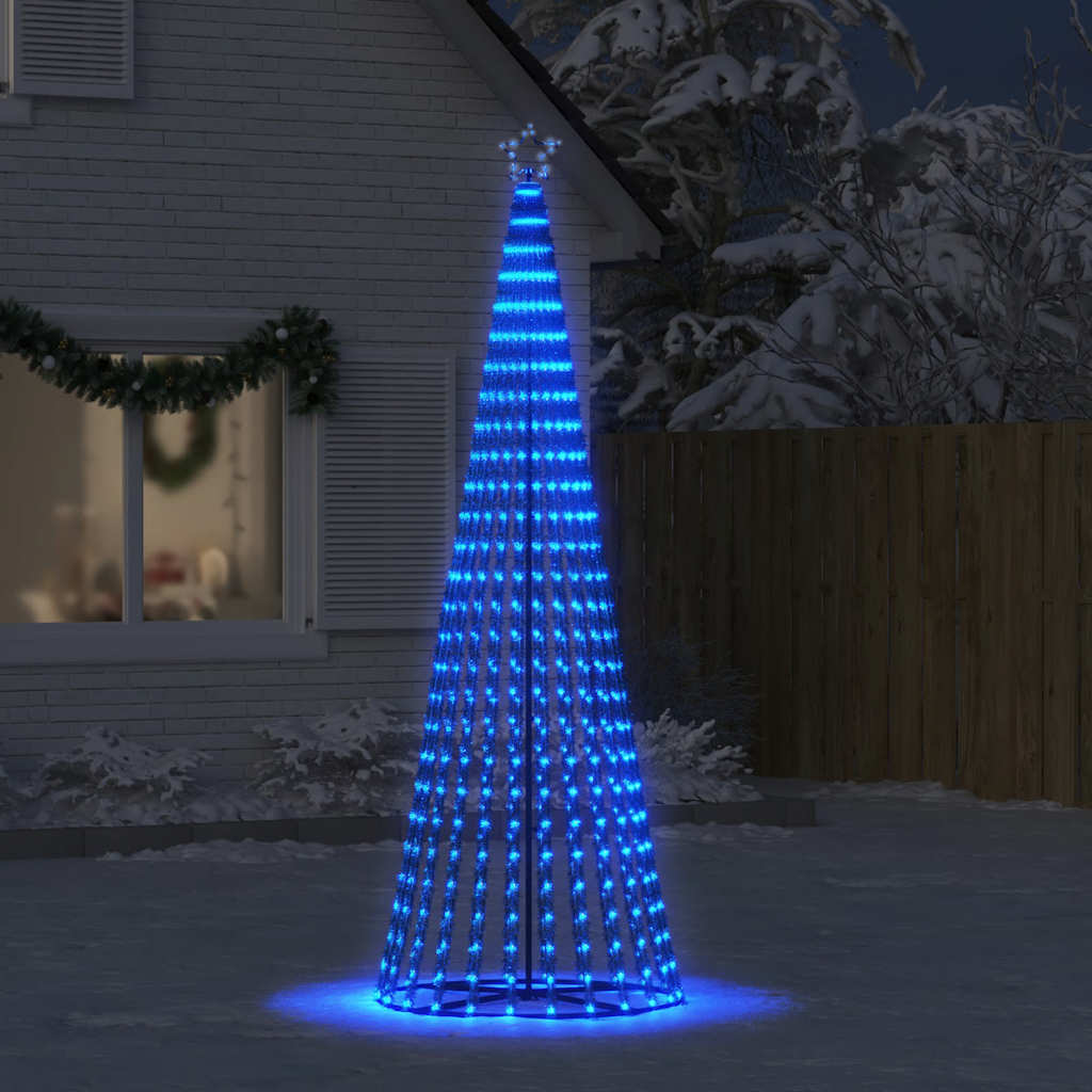 Juletre lyskjegle 475 LED blå 247 cm