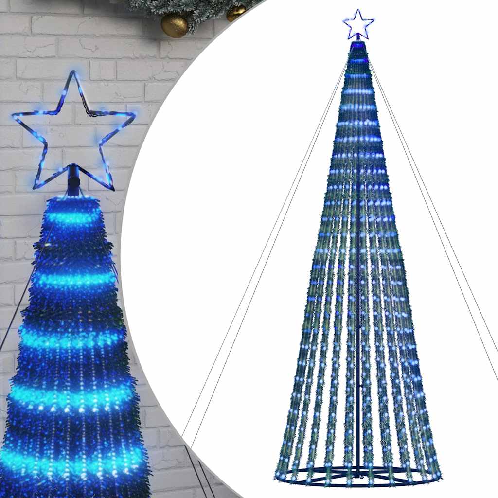 LED Juletre 1028 LEDs Blå 403 cm