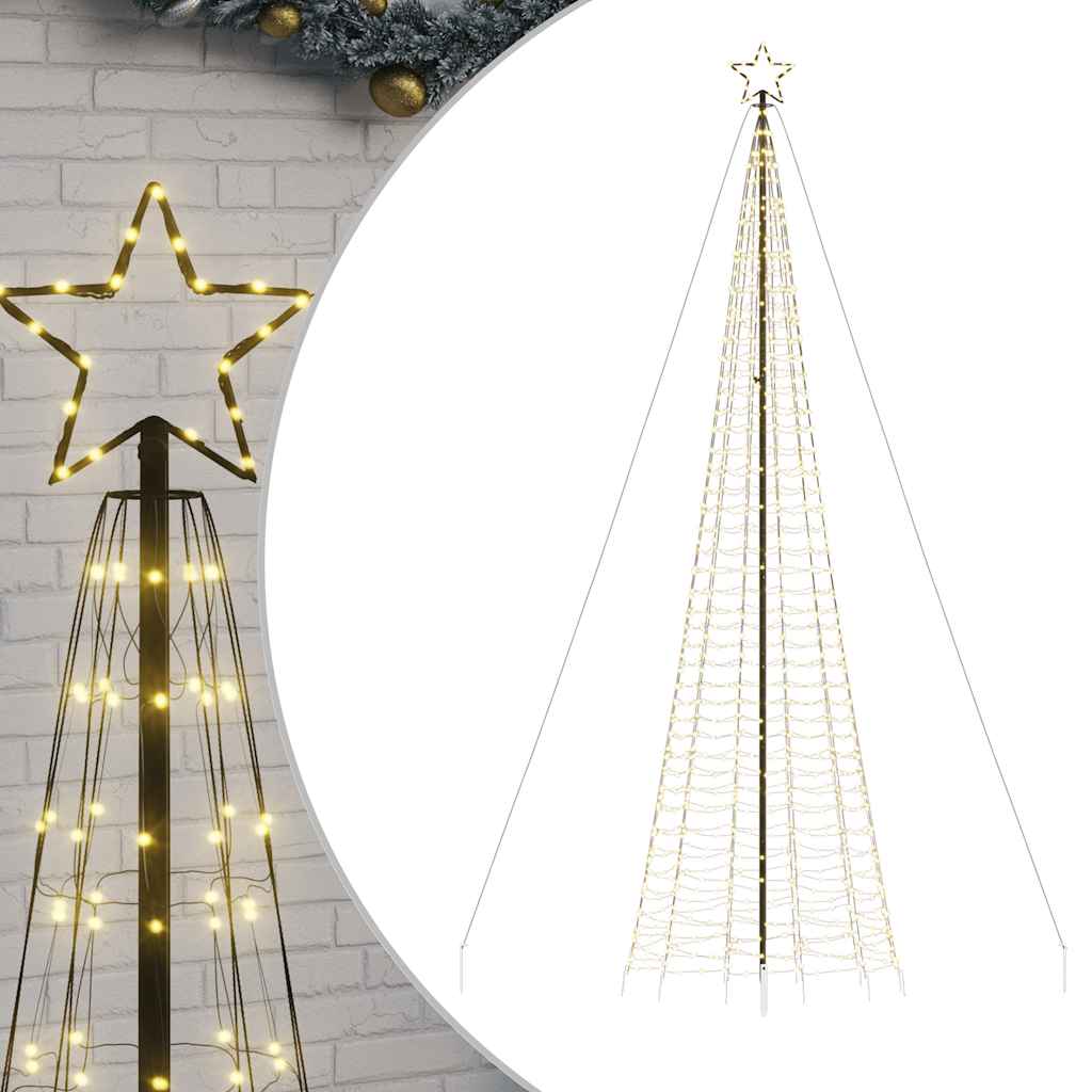 LED Juletre med Spikes 1534 LEDs Varm Hvit 500 cm