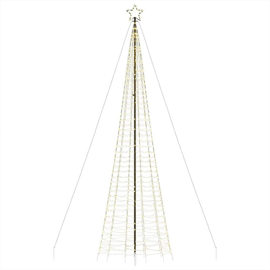 LED Juletre med Spikes 1534 LEDs Varm Hvit 500 cm