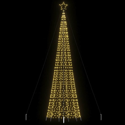 LED Juletre med Spikes 1534 LEDs Varm Hvit 500 cm