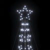 LED Juletre med Spikes 1534 LEDs Kald Hvit 500 cm