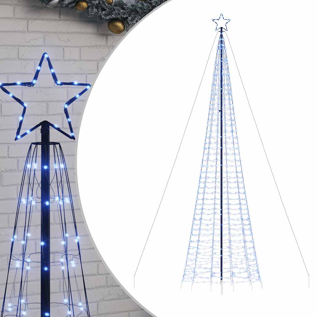 LED Juletre med Spikes 1534 LEDs Blå 500 cm