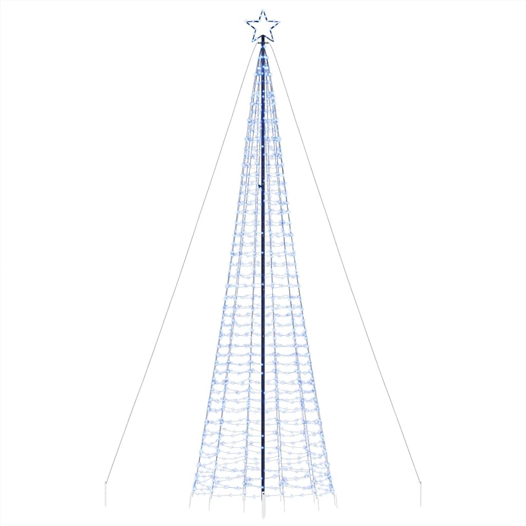 LED Juletre med Spikes 1534 LEDs Blå 500 cm