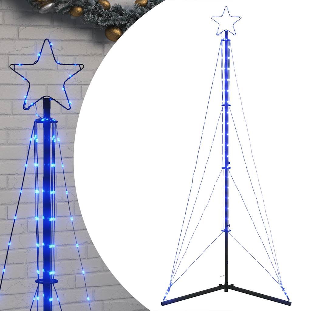 Juletrelys 363 LEDs blå 180 cm