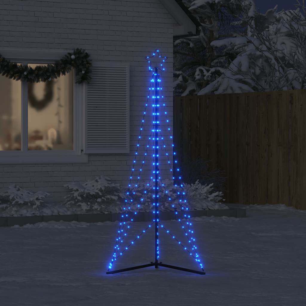 Juletrelys 363 LEDs blå 180 cm