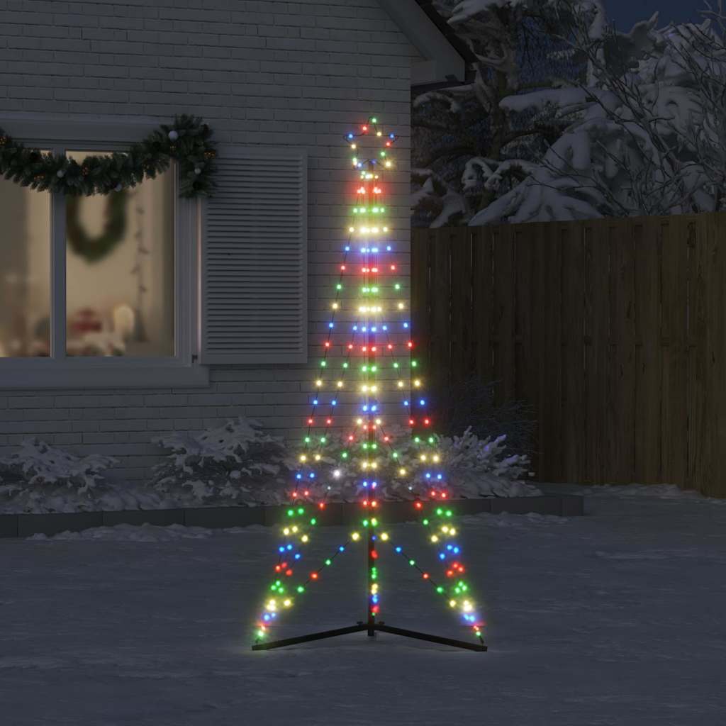 Juletrelys 363 LEDs fargerik 180 cm