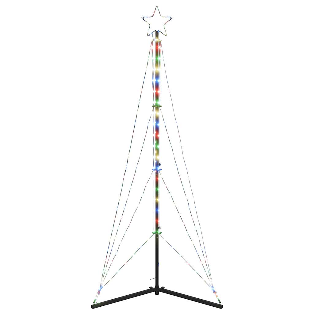 Juletrelys 363 LEDs fargerik 180 cm