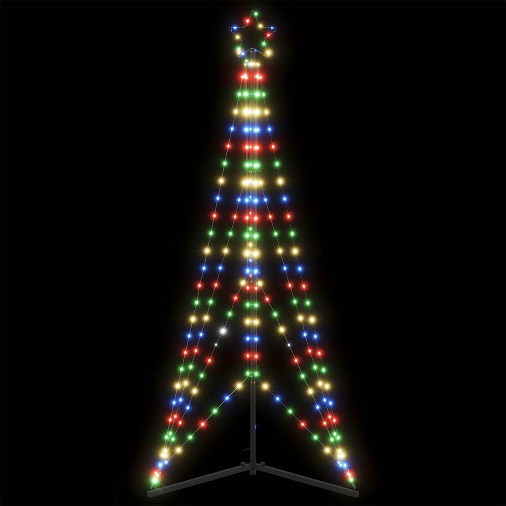 Juletrelys 363 LEDs fargerik 180 cm