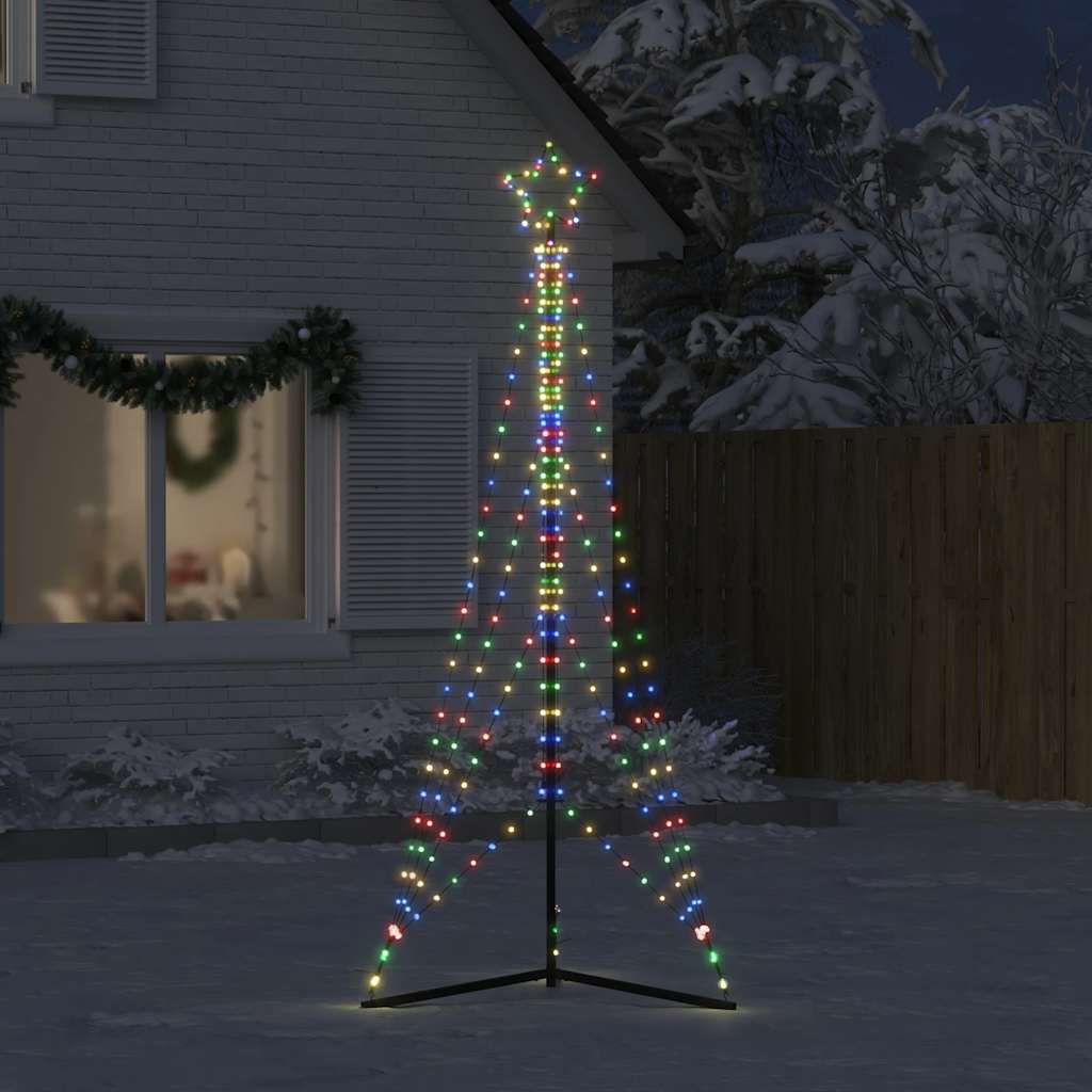 Juletrelys 483 LEDs fargerik 240 cm