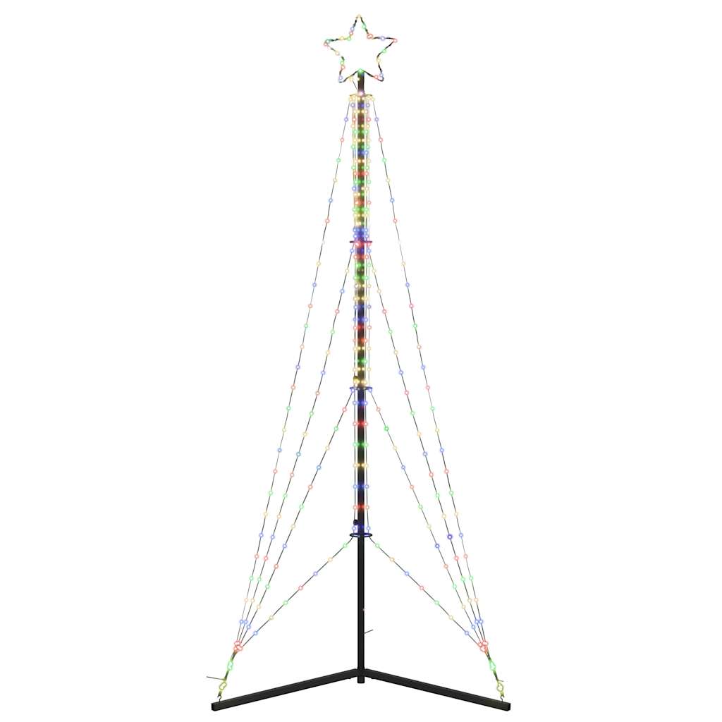 Juletrelys 483 LEDs fargerik 240 cm