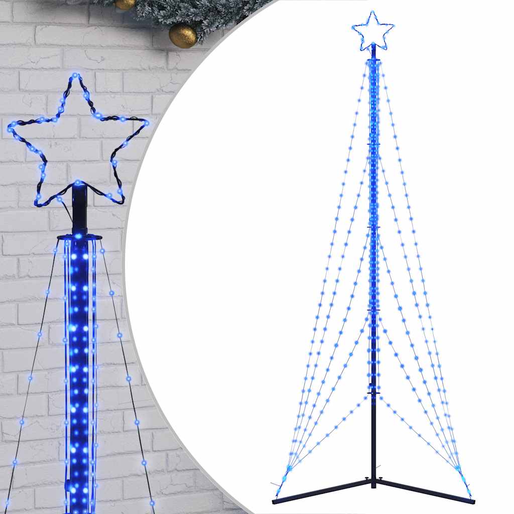 LED Juletre 525 LEDs Blå 302 cm