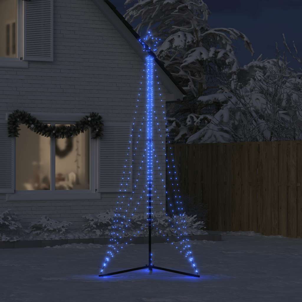 LED Juletre 525 LEDs Blå 302 cm