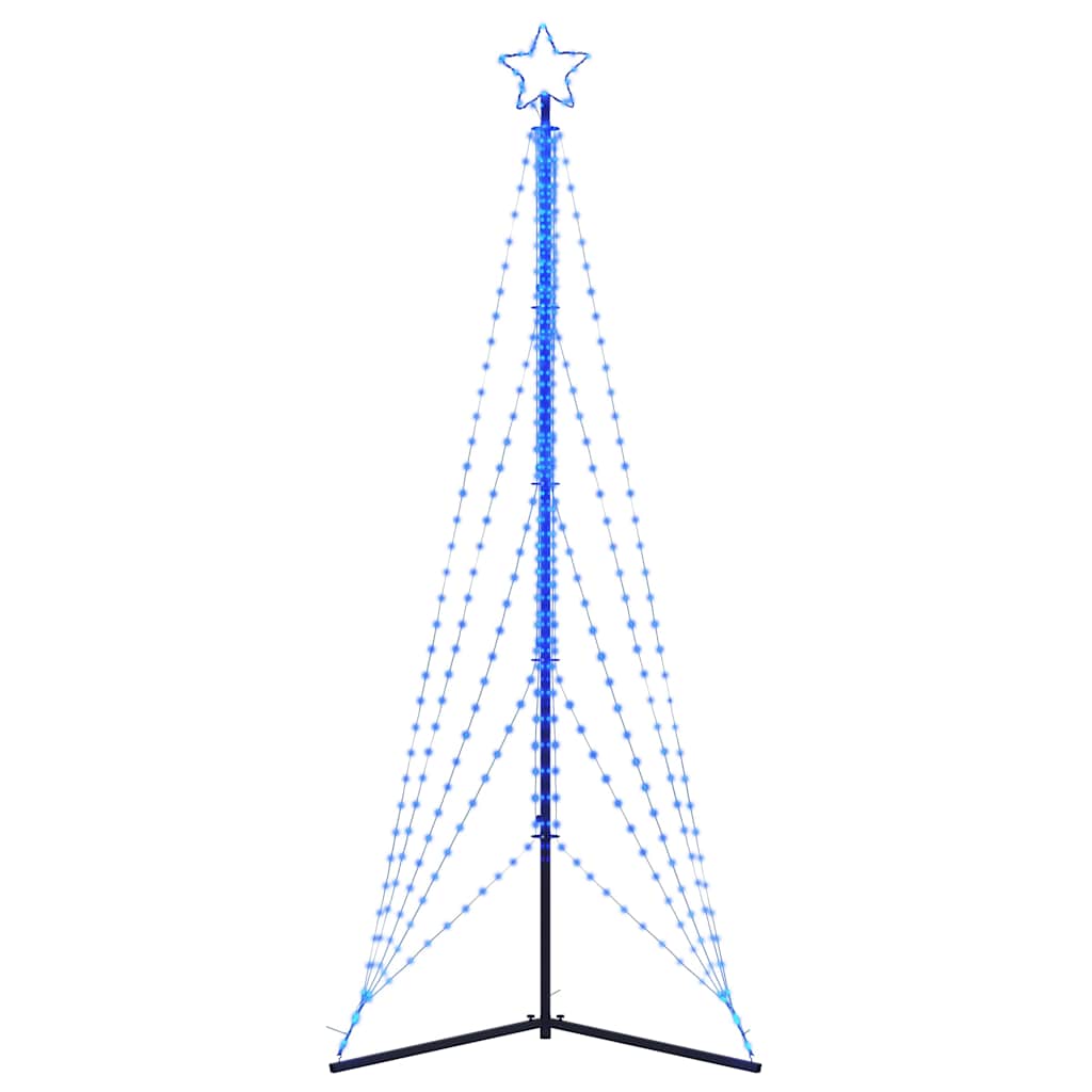 LED Juletre 525 LEDs Blå 302 cm