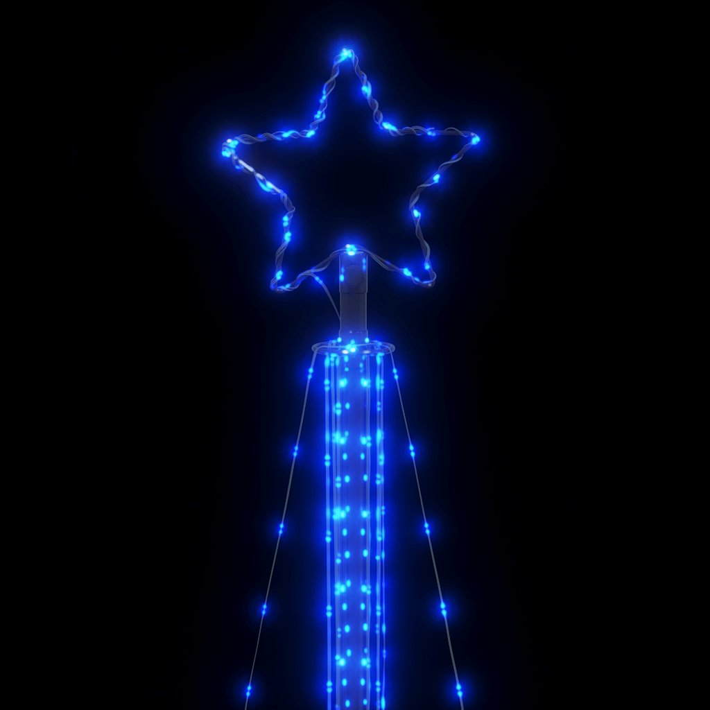 LED Juletre 525 LEDs Blå 302 cm