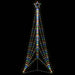 LED juletre 525 LEDs Fargerike 302 cm