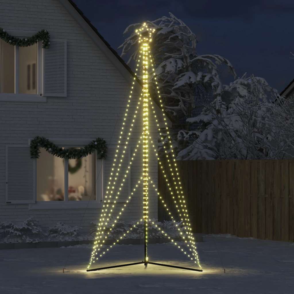LED juletre 615 LEDs Varm Hvit 404,5 cm