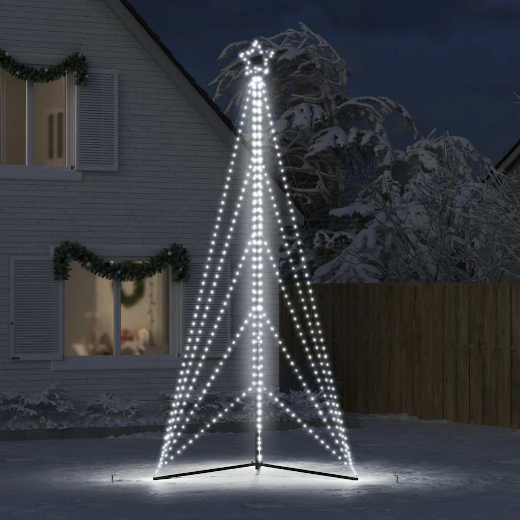 LED Juletre 615 LEDs Kald Hvit 404,5 cm
