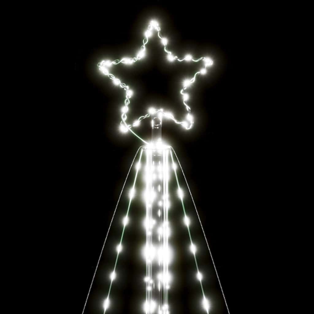LED Juletre 615 LEDs Kald Hvit 404,5 cm