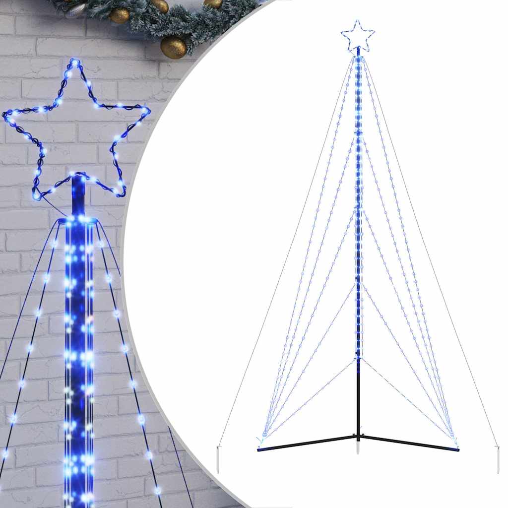 Juletrelys 615 LEDs blå 404,5 cm