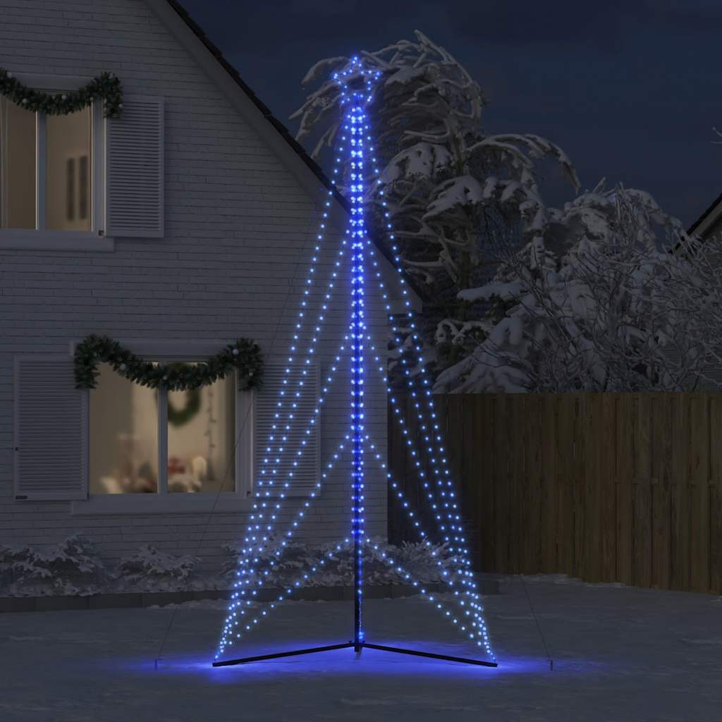 LED Juletre 615 LEDs Blå 404,5 cm