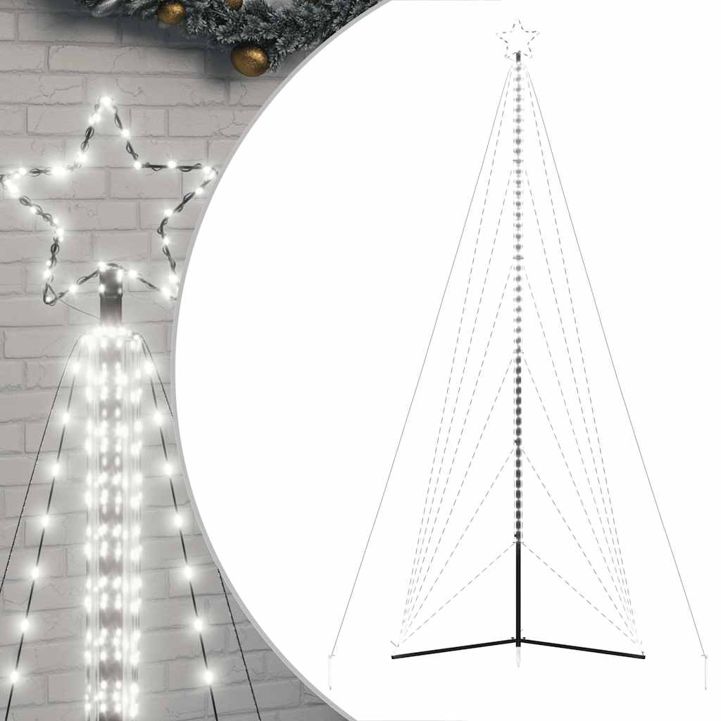 LED Juletre 861 LEDs Kald Hvit 478 cm
