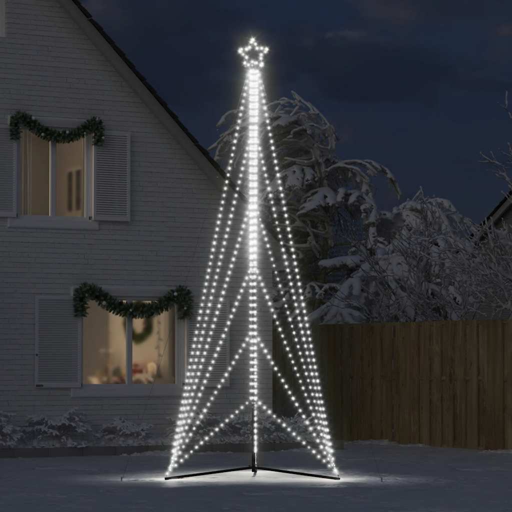 Juletrelys 861 LEDs kald hvit 478 cm