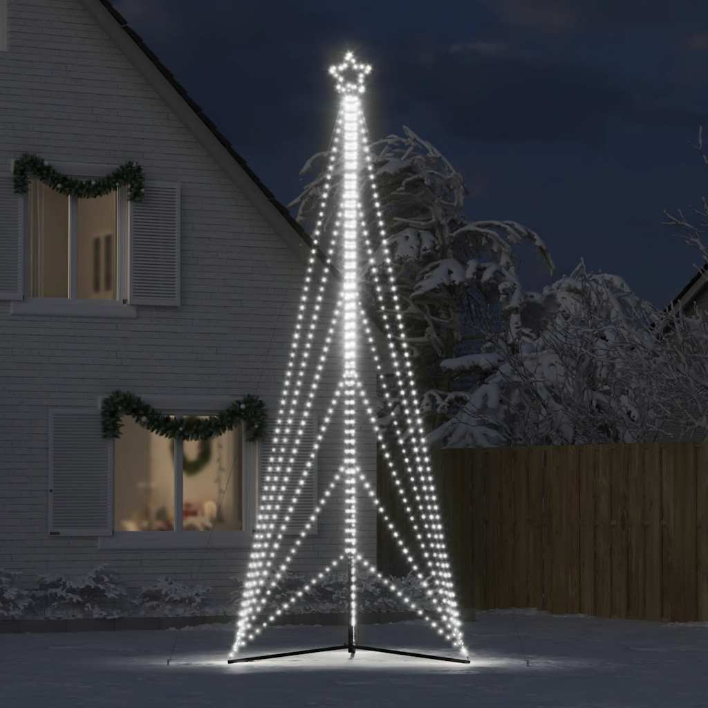 LED Juletre 861 LEDs Kald Hvit 478 cm