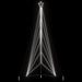 LED Juletre 861 LEDs Kald Hvit 478 cm