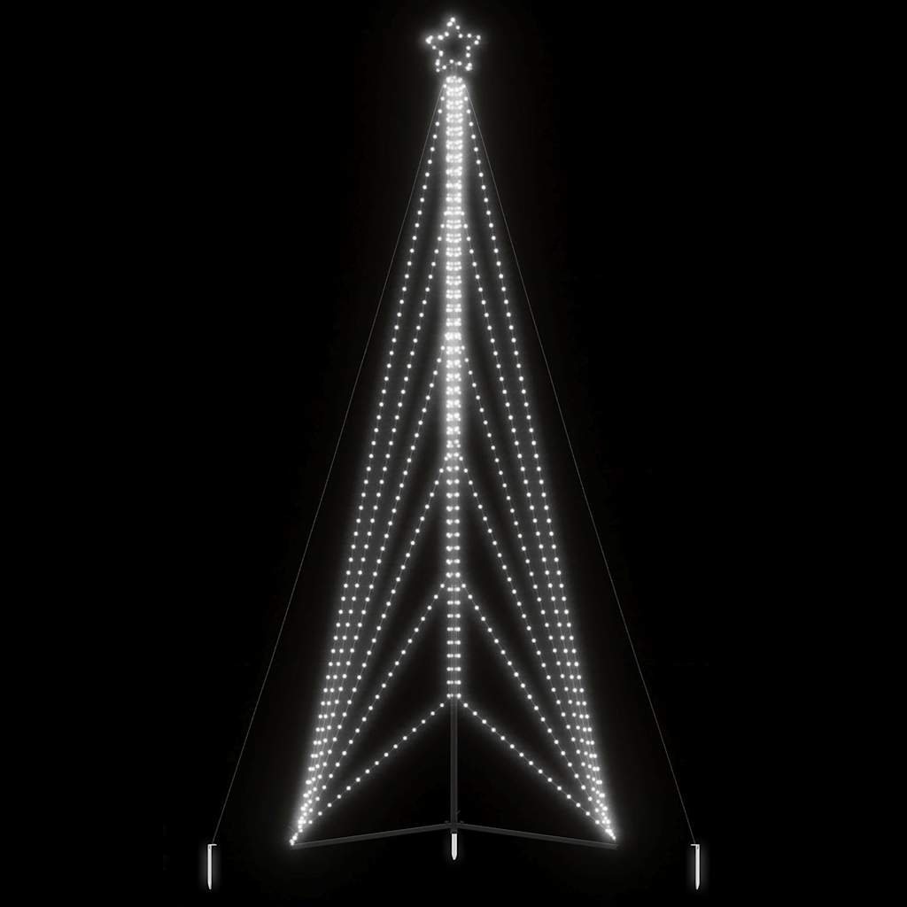 LED Juletre 861 LEDs Kald Hvit 478 cm