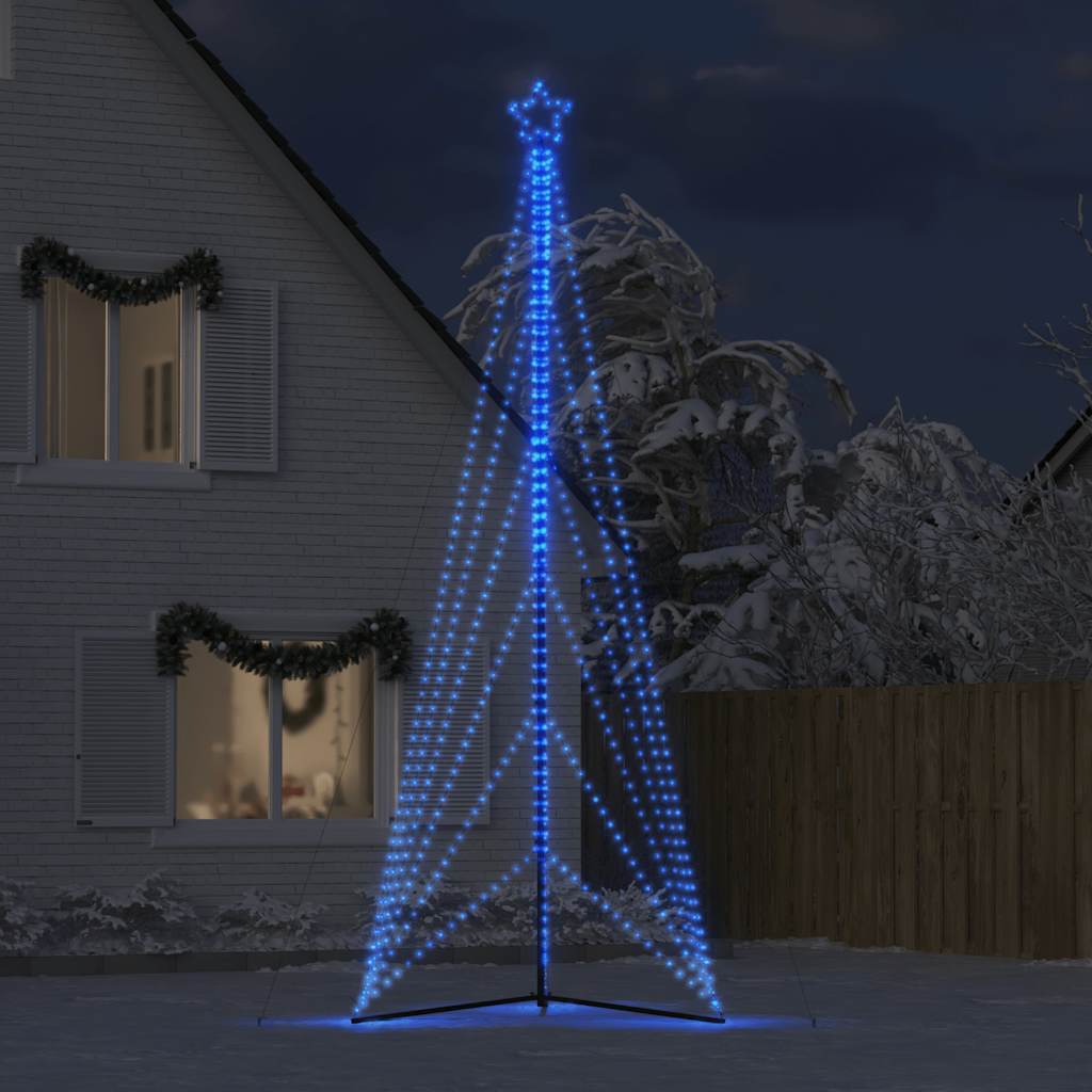 Juletrelys 861 LEDs blå 478 cm