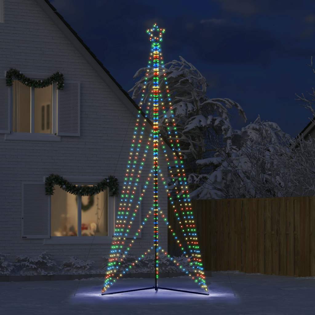 Juletrelys 861 LEDs fargerik 478 cm