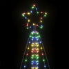 Juletrelys 861 LEDs fargerik 478 cm