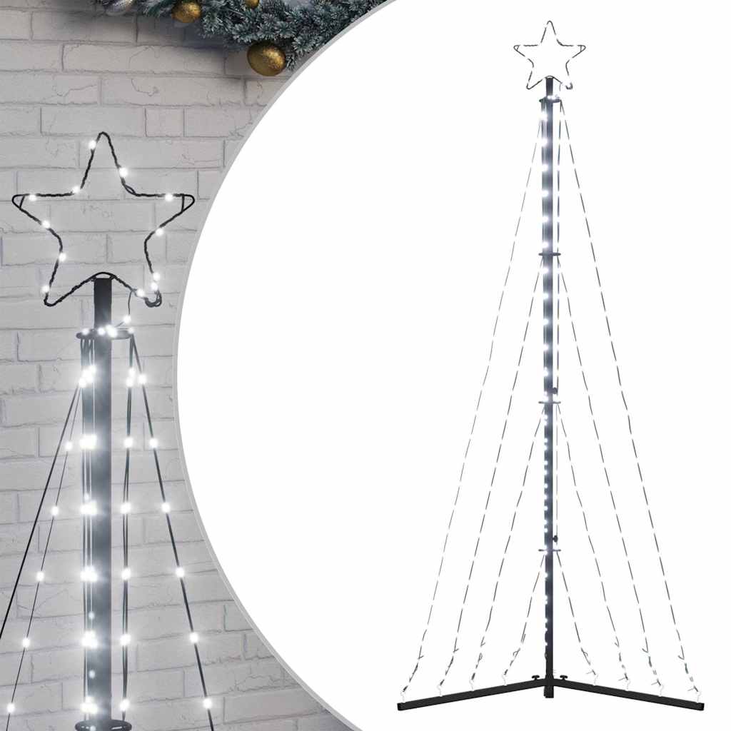 Juletrelys 339 LEDs kald hvit 187 cm