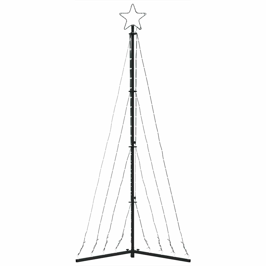 Juletrelys 339 LEDs kald hvit 187 cm