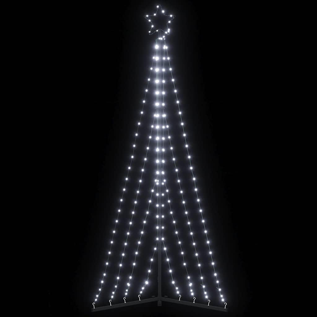 Juletrelys 339 LEDs kald hvit 187 cm