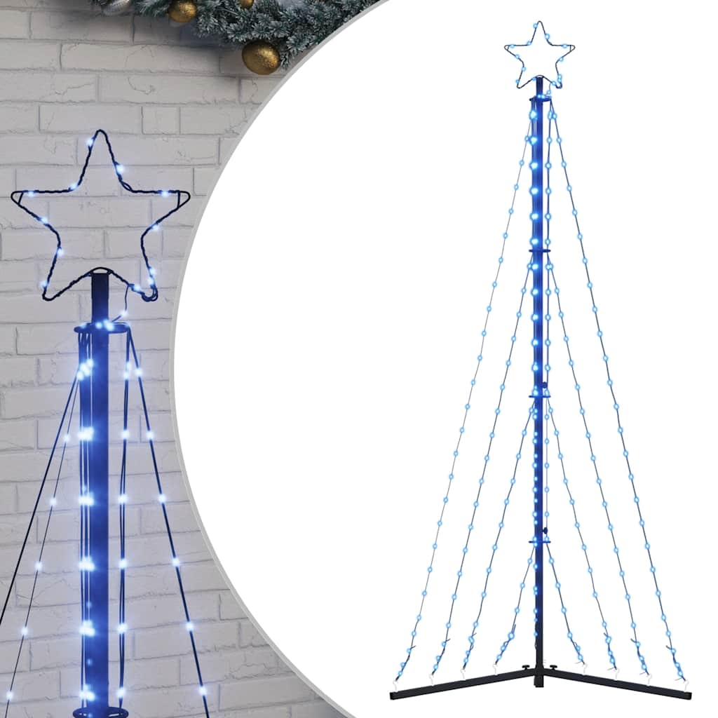 Juletrelys 339 LEDs blå 187 cm