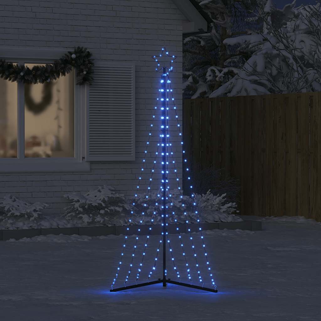 Juletrelys 339 LEDs blå 187 cm