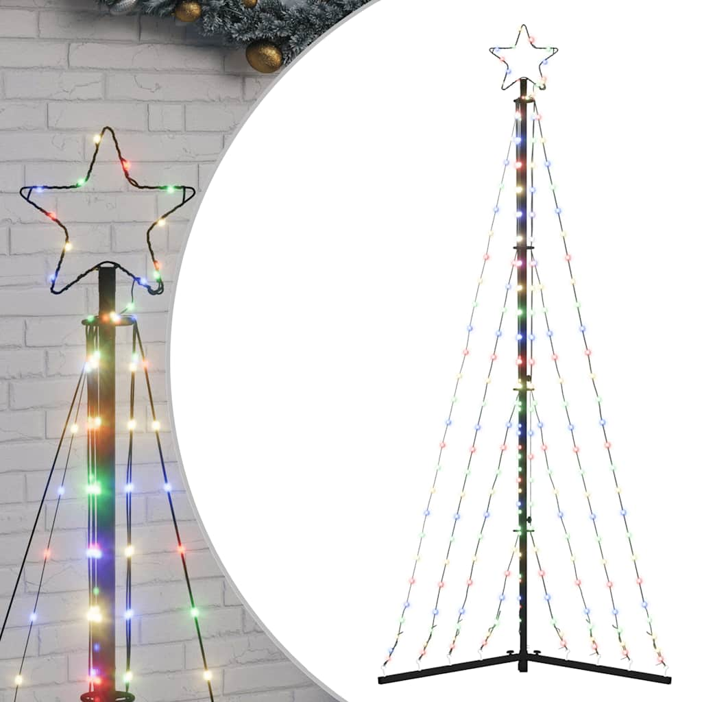 Juletrelys 339 LEDs fargerik 187 cm