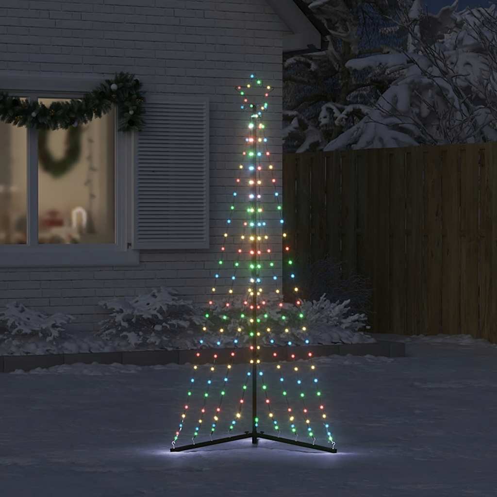 Juletrelys 339 LEDs fargerik 187 cm