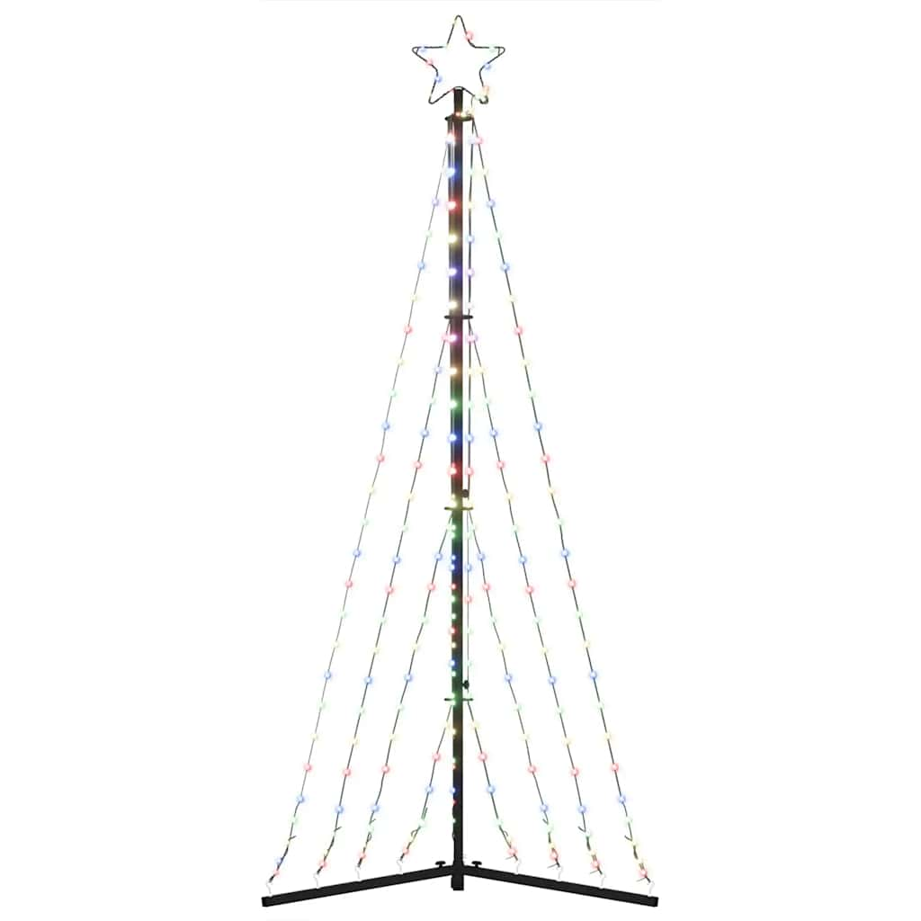 Juletrelys 339 LEDs fargerik 187 cm