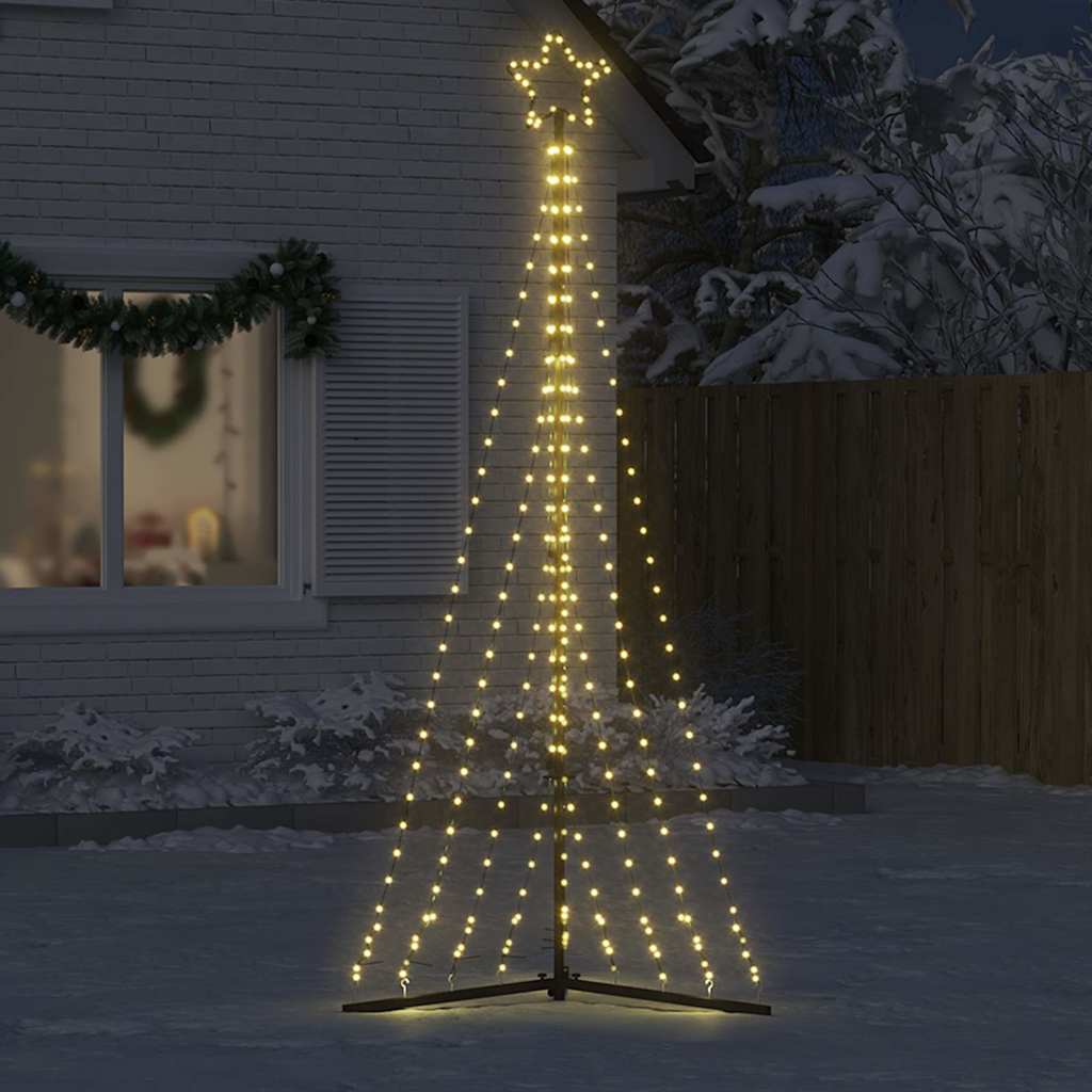LED Juletre 447 LEDs Varm Hvit 250 cm
